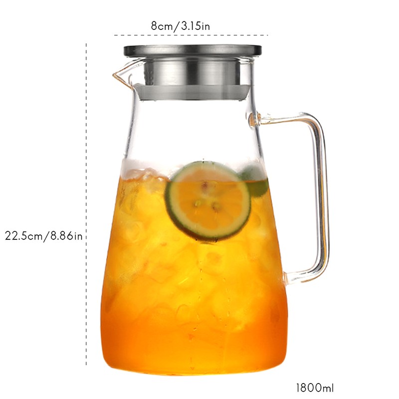 Teapot Glass Tea Maker Large Capacity Heat Resistant Juice Bottles