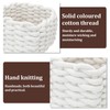 Woven Storage Baskets, White Basket Small Wicker Baskets for Home
