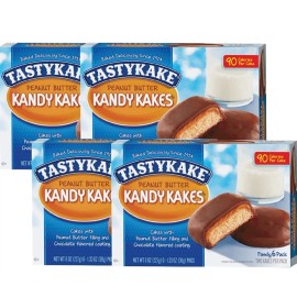 Tastykake 4 boxes of TASTYKAKE Peanut Butter KandyKakes Fresh.  Philidelphia Tastycake