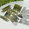 StayMax Small Stainless Steel Rectangle Numbered Tags with Two Holes
