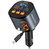 Retractable Car Charger,5 in 1 Fast Car Phone Charger 90W,Bluetooth