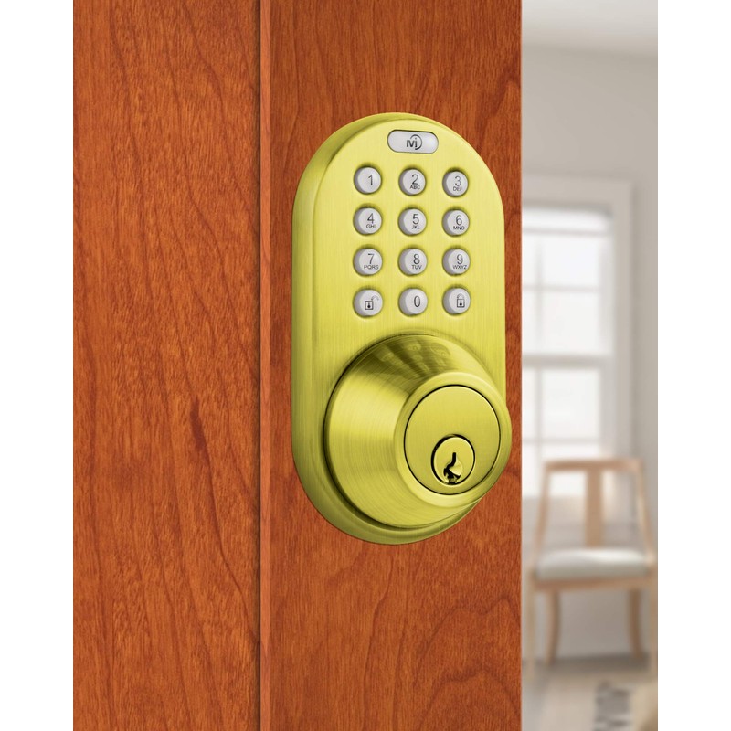 MiLocks DF-02P Keyless Entry Deadbolt Door Lock with Electronic Digital
