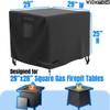 Square Gas Fire Pit Cover 28 x 28 x 25