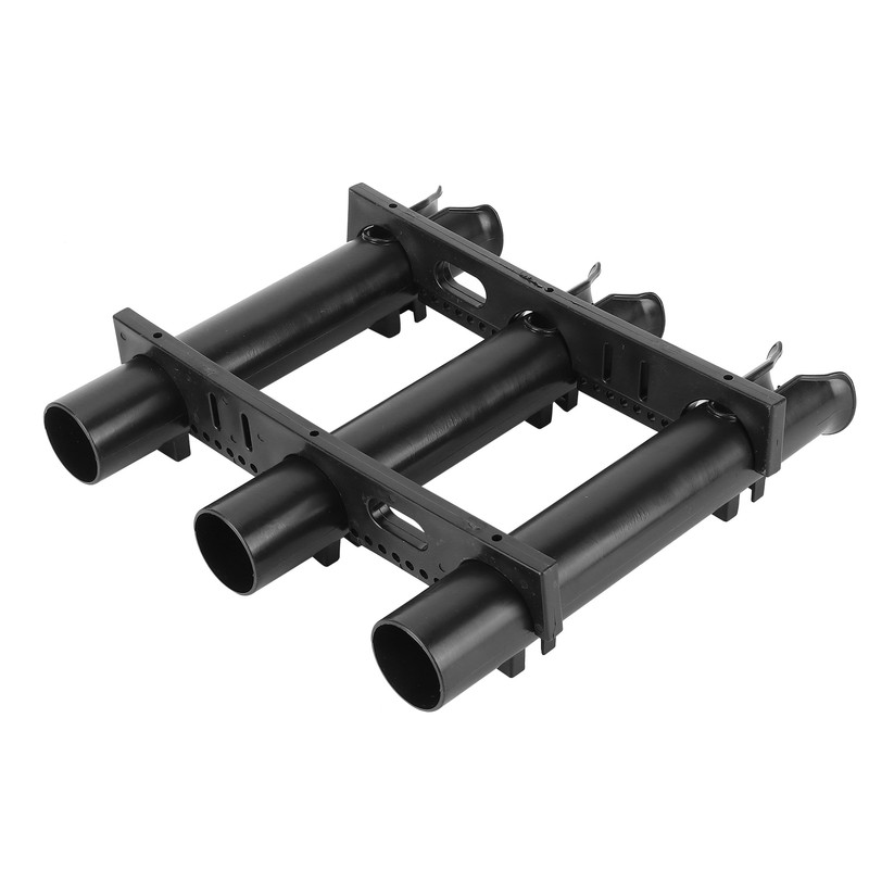 Outdoor Fishing Vertical 3‑Link Fishing Rod Rack Storage Holder Pole