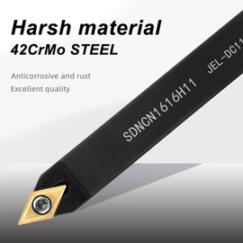 LYMMIYTC 5/8"16mm Indexable Lathe Turning Tool 21Pcs Kit- 7Pcs Metal Lathe Tools Holder Set with 14Pcs Carbide Insert Turning Inserts for Turning Grooving Boring Threading Cutting