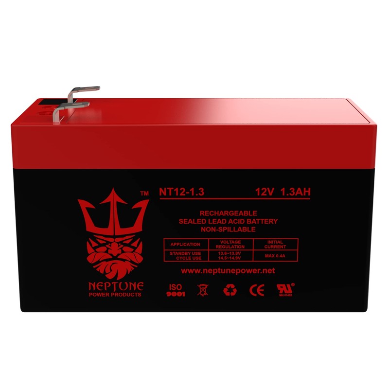 Neptune 12V 1.3Ah NT-1213 Rechargeable SLA Sealed Lead Acid Battery