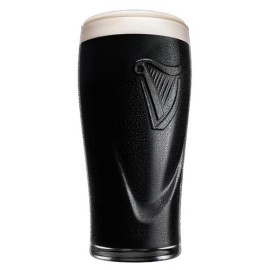 Guinness Pint Glass - Gold Sparkle Harp U.S Pub Edition - Set of 4