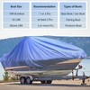 Boat Cover Support Poles 2 Pack with Stable Anti-Slip Rubber