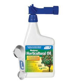 Monterey Horticultural Oil Ready to Spray Bundled with Garden Measuring Spoon - Treatment for Control of Insects - OMRI Listed - 32 oz