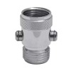 Zoe Industries Square Voyager Rain Shower Head - Brushed Nickel
