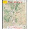 New Mexico State Physical Map - 16.5 x 20 Inches