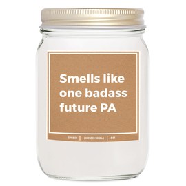 You Nique Designs Future Physician Assistant Gifts, Future PA Gifts 8 Oz Candle, Presents for Physician Assistant Students, PA School, Physician Assistant Gift Ideas (Lavender & Vanilla)