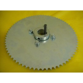 WAO GO CART SPROCKET AND HUB FOR 1" AXLE ,72 TOOTH FOR #35 CHAIN  WAO: A726