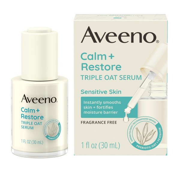 Aveeno Calm + Restore Triple Oat Hydrating Face Serum for