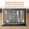 Lifewit Plastic Utensil Organizer for Kitchen Drawers, Expandable 13 to