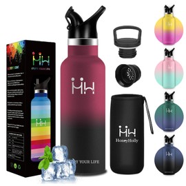 CHENGWEI Direct Drinking Bottle, 25.6 fl oz (750 ml), Vacuum Insulated, Insulated, Insulated, Insulated, Includes Two Gaps, Easy to Wash, Lightweight, Slim, Handle, Portable, Screw, Leakproof, 2