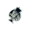 Ace of Spades Skull Metal Pin Badge Brooch, Aluminium