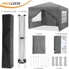 COBIZI 10x10 Pop Up Canopy Tent with 4 Removable Sidewalls