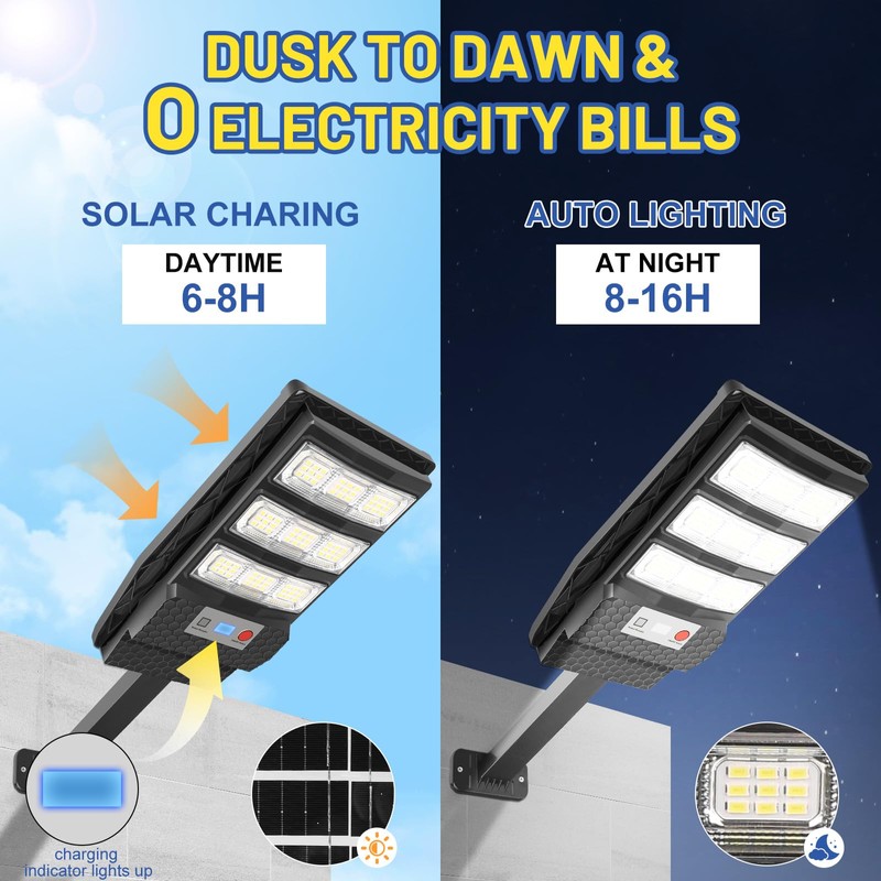 Solar Lights Outdoor Waterproof 4 Pack, Flood Lights Motion Sensor