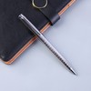 Facile Scriptum Premium Metal Twist Ballpoint Pen, Ice Silver, Gift