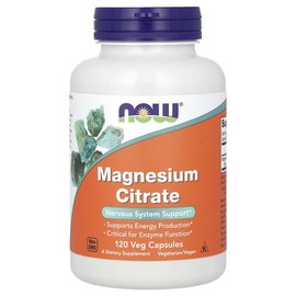 NOW Foods, Magnesium Citrate, Veggie Capsules 120 Tablets (133mg per capsule) / NOW Foods (나우푸드), 마그네슘시트레이트, 베지 캡슐 120정(캡슐 1정당 133mg)