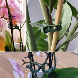 GARDENIX 100 Stück Pflanzen Clips Pflanzenklammern für Gemüse Tomate Pflanze Unterstützung Gurken, Erbsen, Auberginen, Bohnen und Blumen wie Orchideen