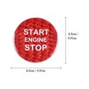 BLAKAYA Compatible with Engine Start Stop Button Sticker Carbon Fiber