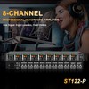 MIZISNR Headphone Amp, 8-Channel Rackmount Headphone Mixing Distribution Amplifier with