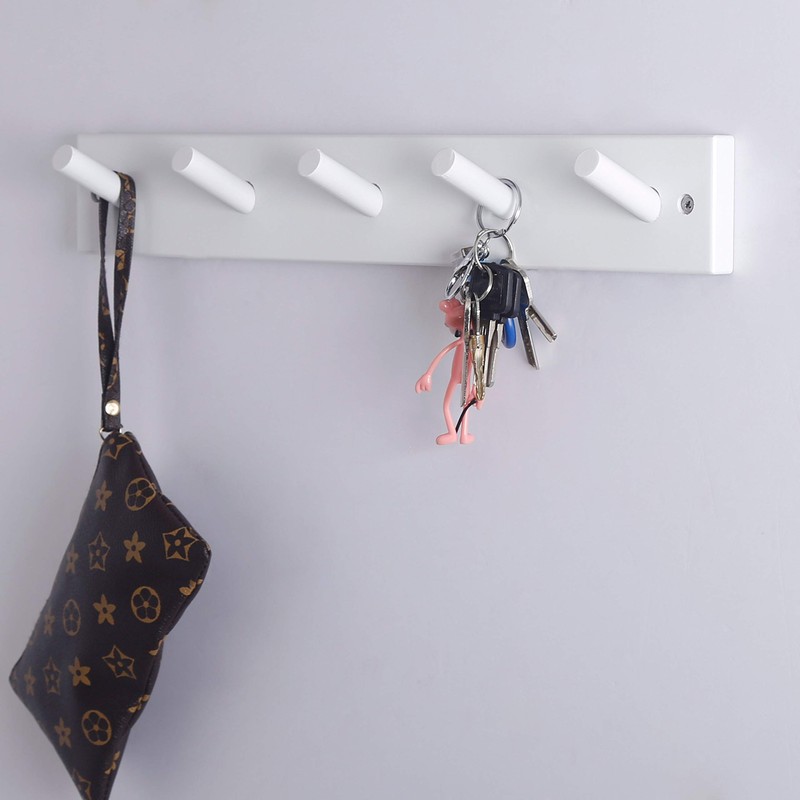 DSEAP Wall Mounted Coat Rack: 16-Inch Hole to Hole, 5