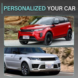 No Drill Front Grille License Plate Mount Compatible with Land Rover Defender, Discovery 5th gen, Discovery Sport 2nd gen, Range Rover 4th gen/Evoque 2nd gen/Range Rover Sport License Plate Bracket
