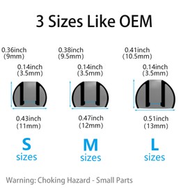 Vykyntow 6 Pairs Replacement Earbud Tips Compatible with Raycon The Everyday/The Fitness/Impact Wireless Earbuds Accessories, Silicone Ear Tips, Fits in Case, S/M/L, with 3-in-1 Cleaner Kit