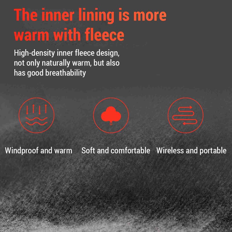 Electric Heated Gloves Waterproof Winter Gloves with 3 Heating Levels