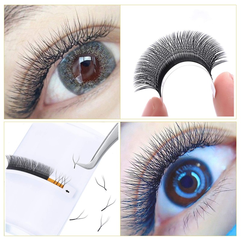 GEMERRY YY-Shaped Volume Eyelashes, Pre-Fanned 2D, 4D Eyelashes, Y Lashes,
