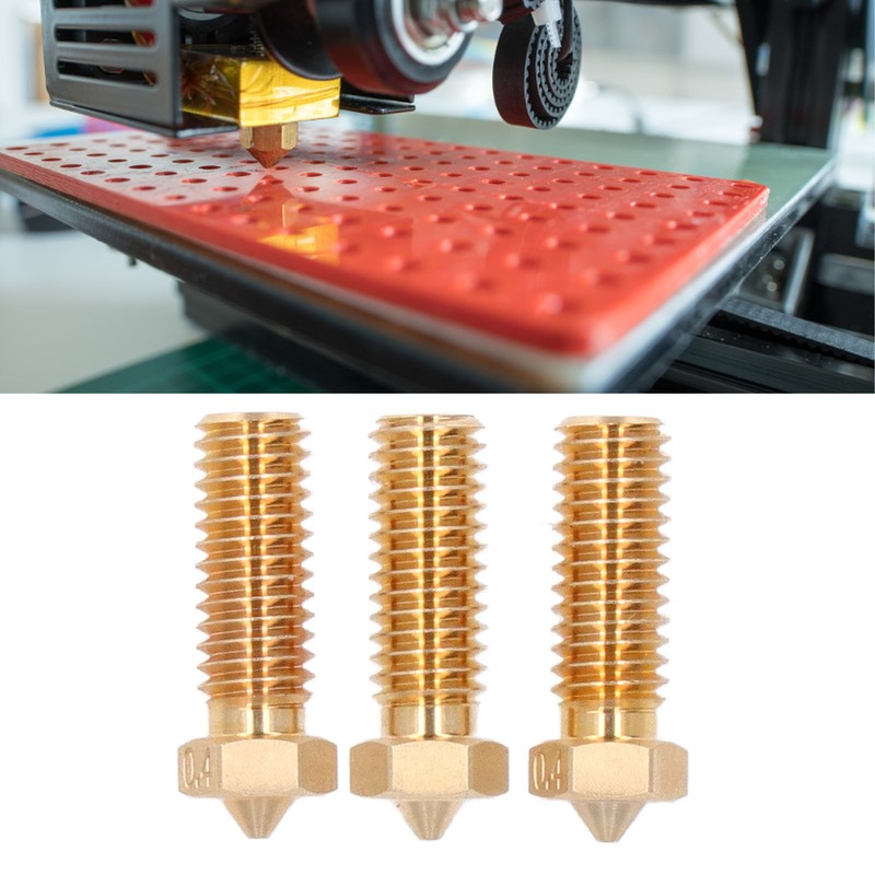 3Pcs Volcano Nozzle Kit Set Brass High Speed Print Head