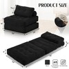 HABUTWAY Folding Sofa Bed, Convertible Sleeper Chair Bed w/Dual-Pillow &