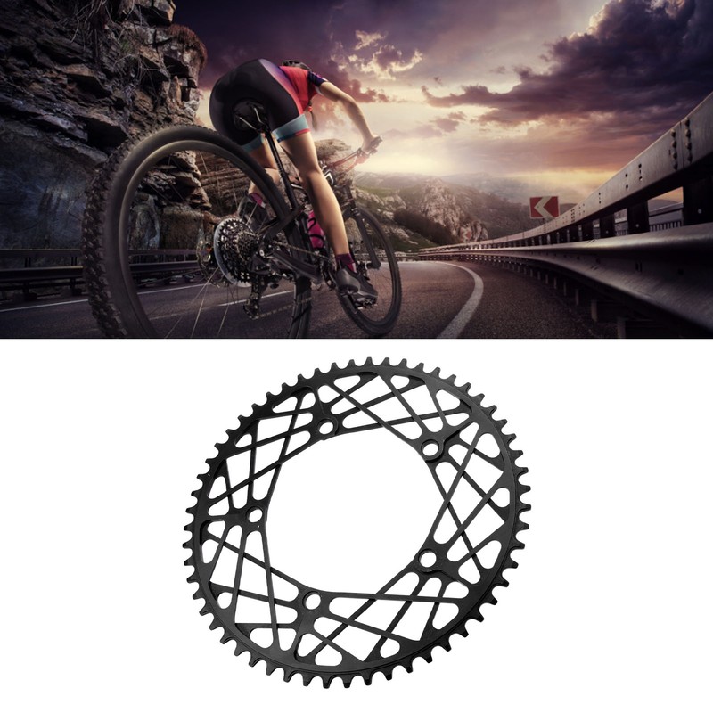 Bike Chainring 56T Aluminum Alloy Lightweight Wear Resistant Bike Chain