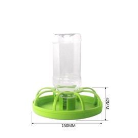 Norhogo Reptile Water Dispenser with Water Bottle. Suitable for Small Animals such as Turtles, Lizards, Hamsters, Green