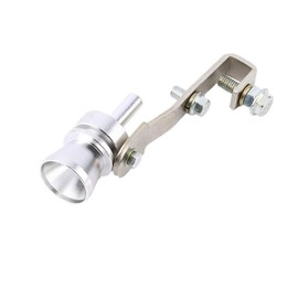 xinyee Turbo Sound Whistle Exhaust Pipe Tailpipe Blow-off Valve Aluminum Silver 10.2×2.5cm M