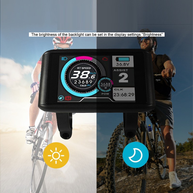 Electric Bicycle Display Panel ABS 5V LCD High Definition Multifunction