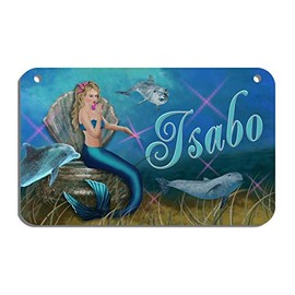 Mermaid Bicycle License Plate Pink Personalize Gifts Boys Girls Ladies