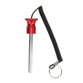 Gym Weight Stack Pin with Lanyard Enhanced Security Selector Lock Pin Gym Accessory for Workout Fitness Exercise Red 8mm 105mm
