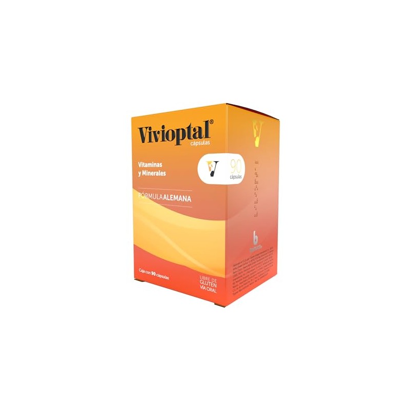 Bomuca - Vivioptal 90 Cápsulas, Vitaminas y Minerales, Libre de