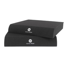 Sonic Fiber Studio Monitor Isolation Pads for Enhanced Sound Proofing, Superior Sound Dampening Foam Acoustic Panels (For 8" Monitors)