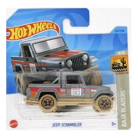 Hot Wheels - Jeep Scrambler - Baja Blazers 8/10 - HKG78 - Short Card - Off-Road Vehicle - Truck - Grey Metallic - Mattel 2023 - 1:64