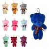 Jomnvo 10 Pieces 10 Colors Small Teddy Bear Doll with