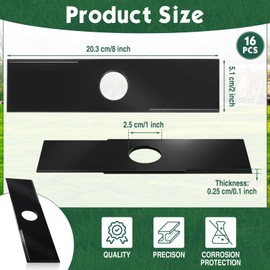 Zhehao 16 Pack 8×2 Heavy Duty Edger Blades 1 Inch Center Hole, Compatible with Stihl/Echo/Ego/Kobalt Edger, Replace 720-237-001, 4133-713-4101, 216062, 613223, 237001