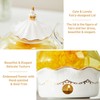 DUJUST Blooming Tea Pot Set, Luxury British Design with Relief