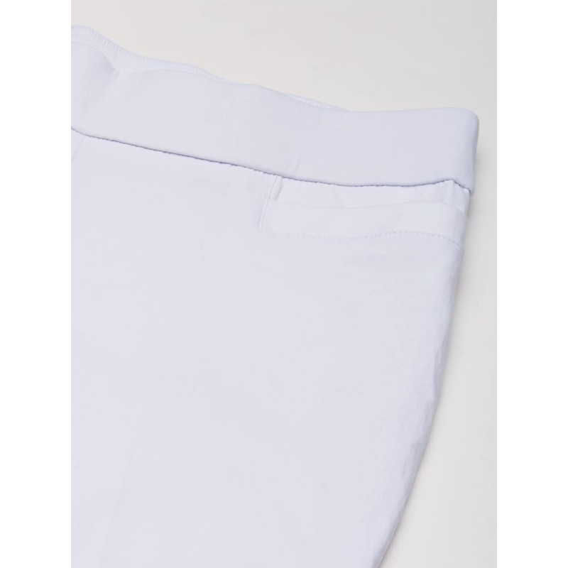 Briggs New York Pull On Capri with L Pocket, White,
