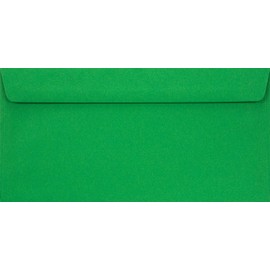 Netuno Pack of 25 Green Envelopes DIN Long 110 x 220 mm 90 g Burano Verde Bandiera Invitation Envelopes Green High-Quality for Christmas Wedding Birthday Invitation Envelopes Green Invitation