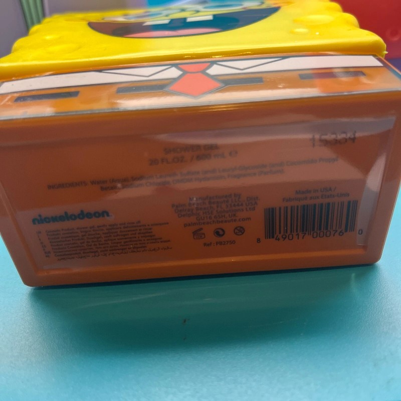 Nickelodeon Sponge Bob Squarepants Shower Gel Patrick Squidward 3 Pc